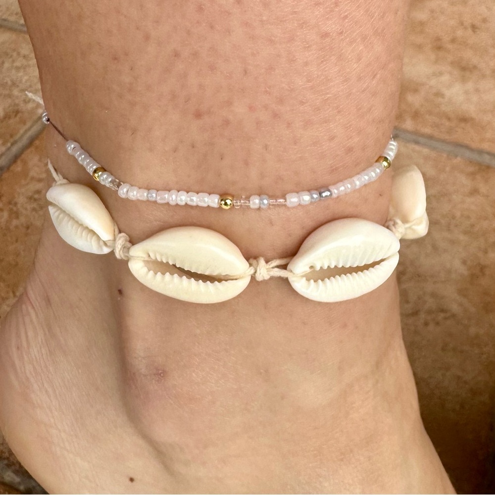 Seashell anklet bracelet